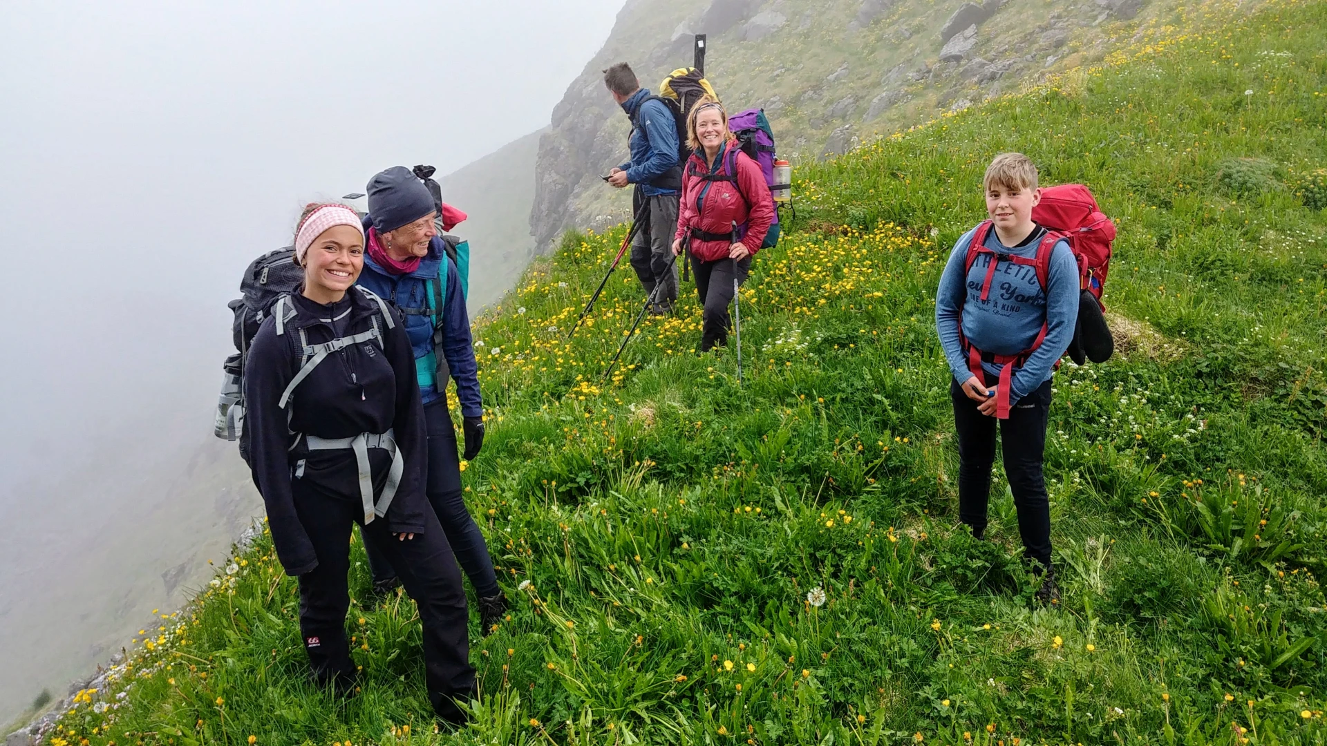 Helga Bryndís hiking in the Westfjords Iceland